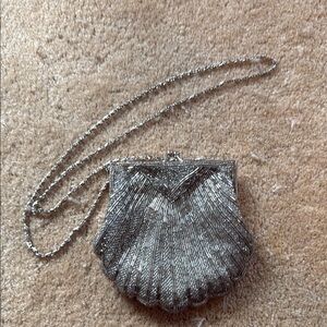 Elegant Silver Clutch Bag